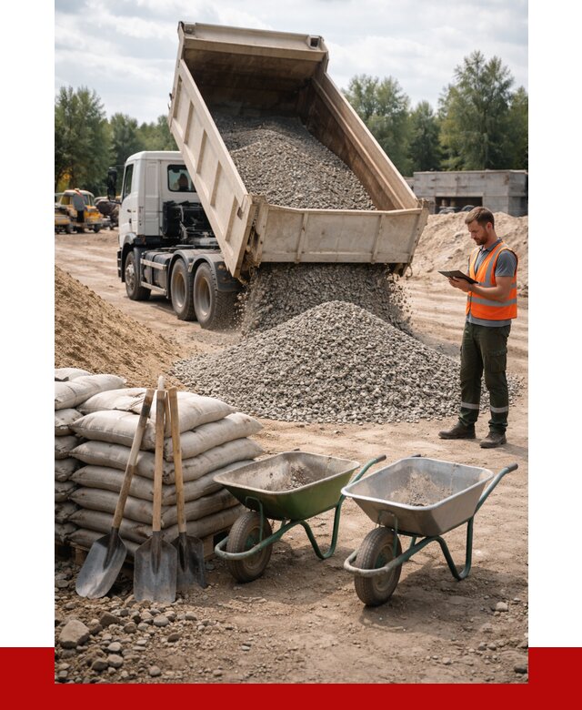 Доставка нерудных материалов в Карабулаке от 1239 руб. | ПРОНЕРУДКрб