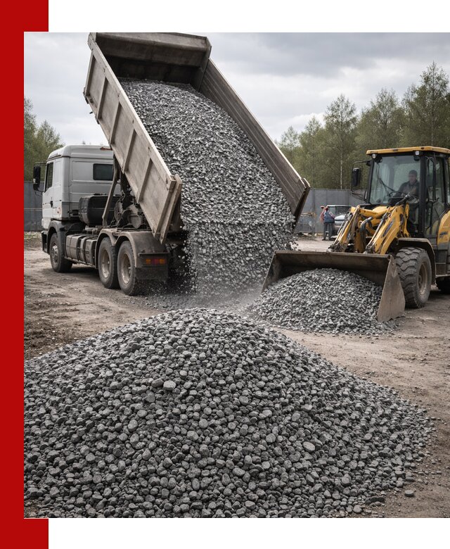 Доставка и продажа щебня гранитного в Карабулаке
