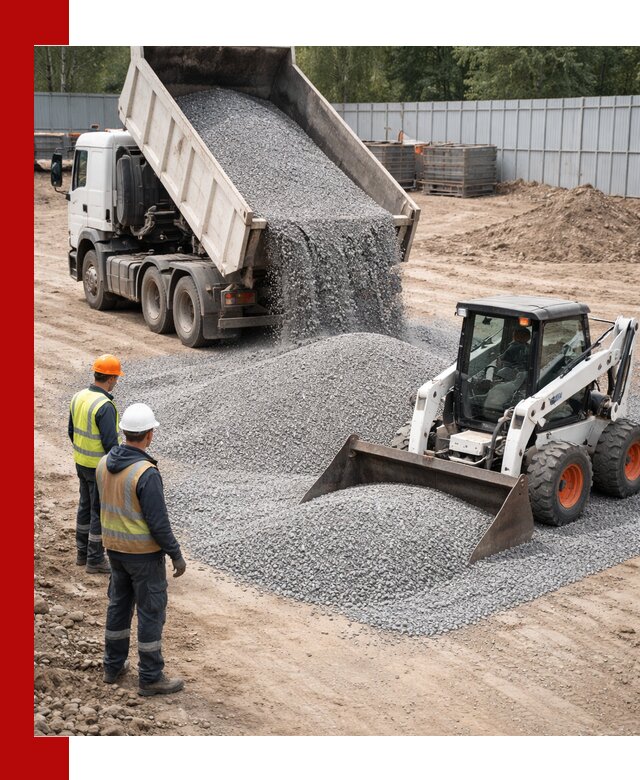 Доставка и продажа гранитного щебня фракции 0-5 в Карабулаке