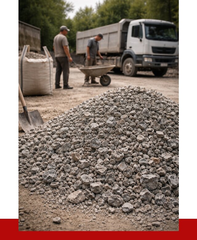 Гранитный щебень фракция 20-40 в Карабулаке от 3305 руб. ПРОНЕРУДКрб