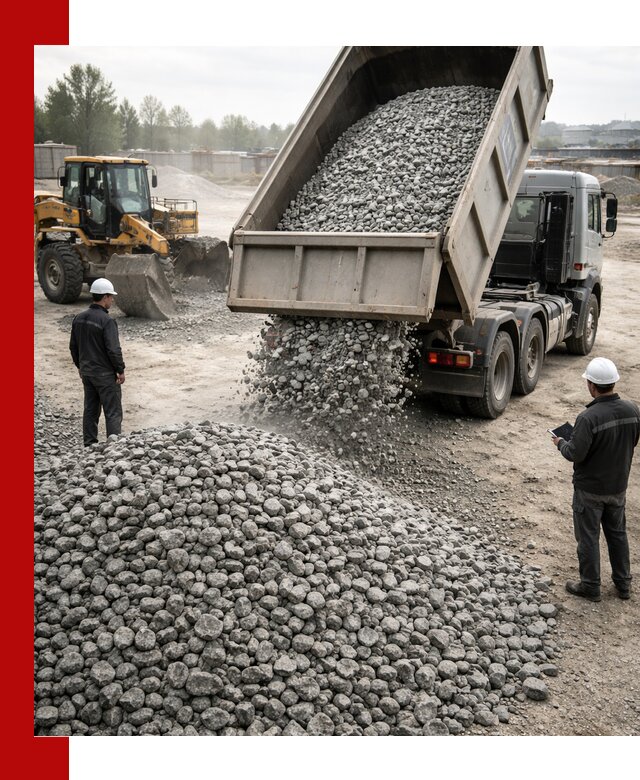 Доставка гранитного щебня фракции 20-40 в Карабулаке