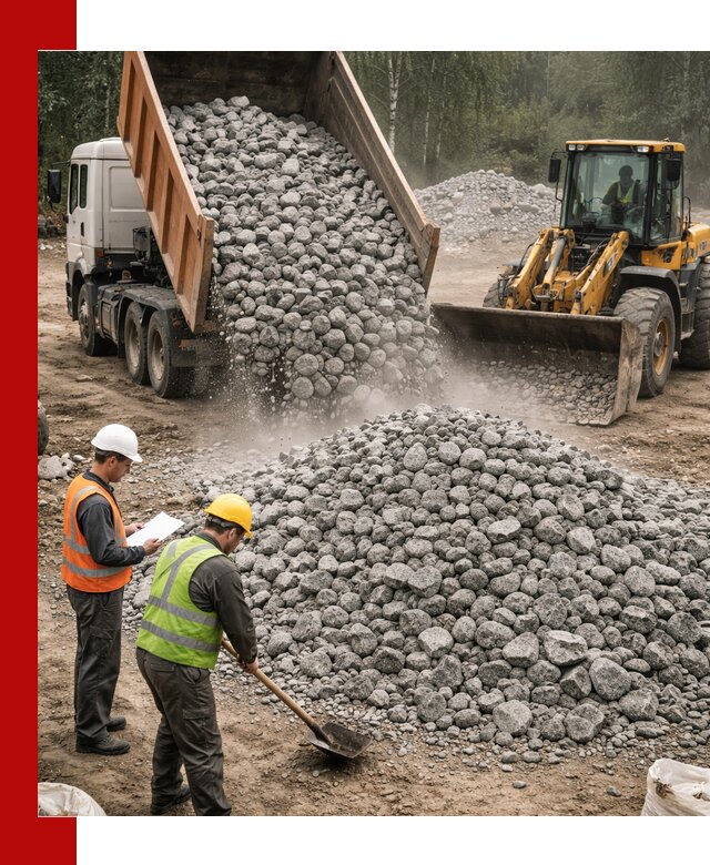 Гранитный щебень фракция 70-150 доставка в Карабулаке