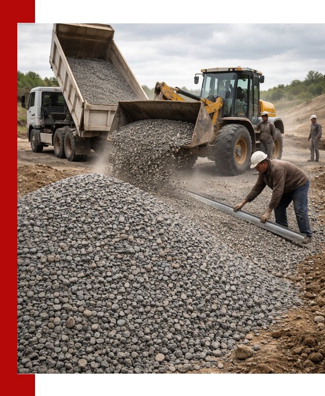 Гравийный щебень фракция 5-20 с доставкой в Карабулаке