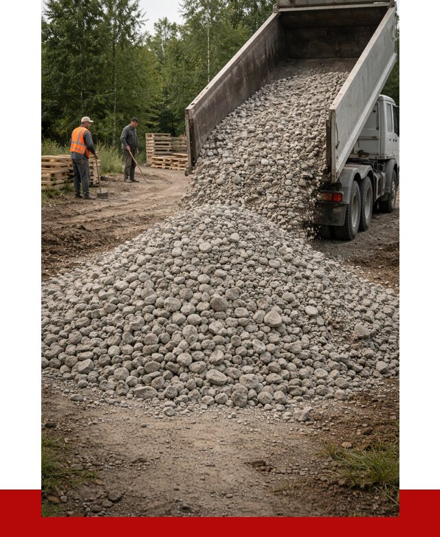 гравийный щебень фракция 70-120 в Карабулаке от 2531 р. ПРОНЕРУДКрб