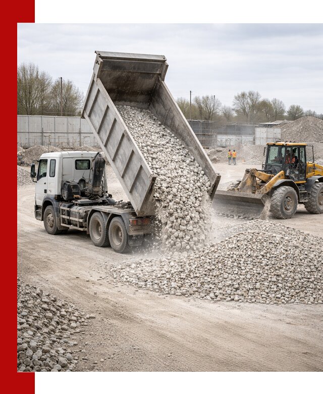 Доставка и продажа известнякового щебня в Карабулаке