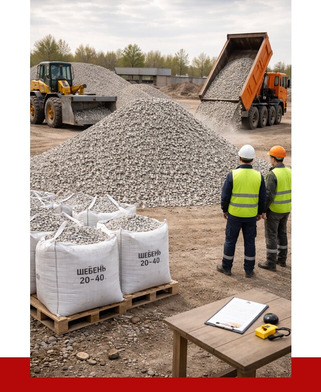Известняковый щебень 20-40 в Карабулаке от 2169 р. ПРОНЕРУДКрб