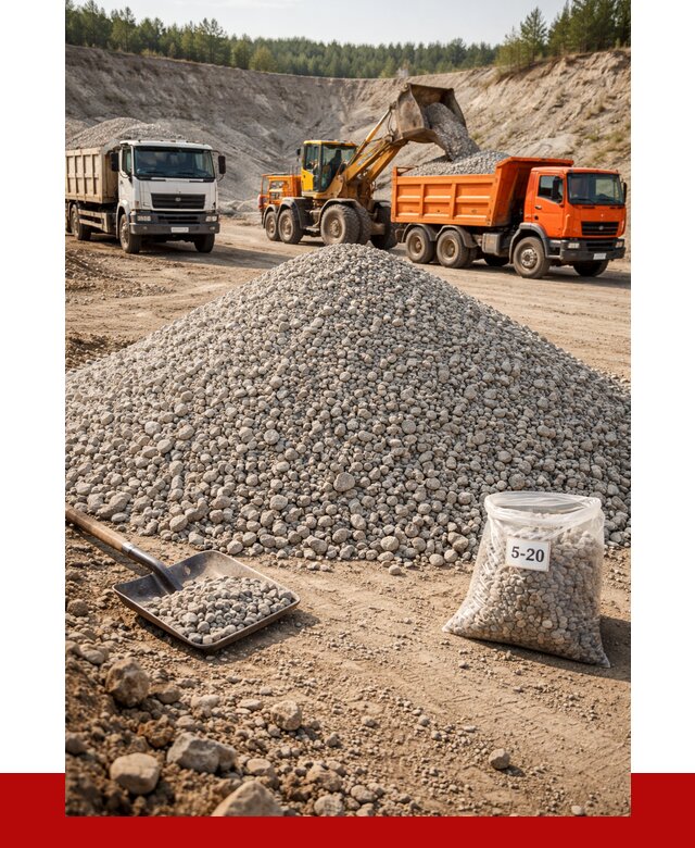 Доломитовый щебень фр. 5-20 в Карабулаке от 4338 р. | ПРОНЕРУДКрб