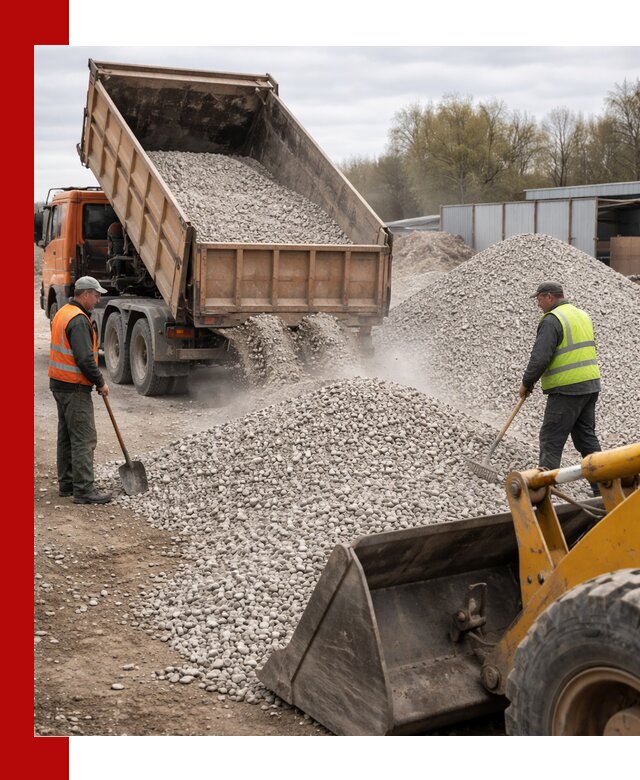 Доломитовый щебень фракции 5-20 с доставкой в Карабулаке