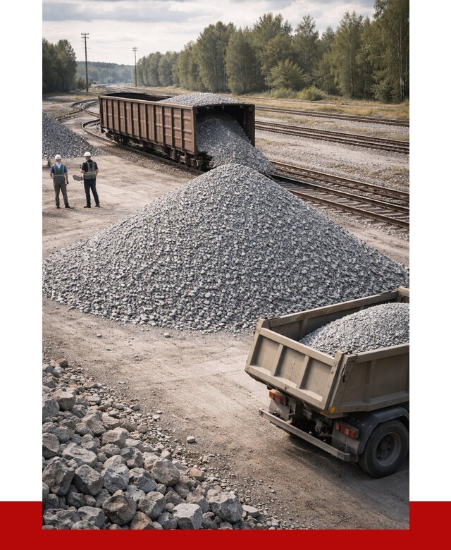 Железнодорожный щебень 20-60 в Карабулаке от 1756 р. | ПРОНЕРУДКрб