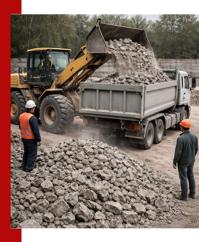 Вторичный щебень фракция 70–150 в Карабулаке с доставкой