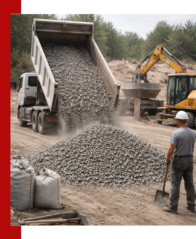Доставка и продажа бетонного щебня в Карабулаке