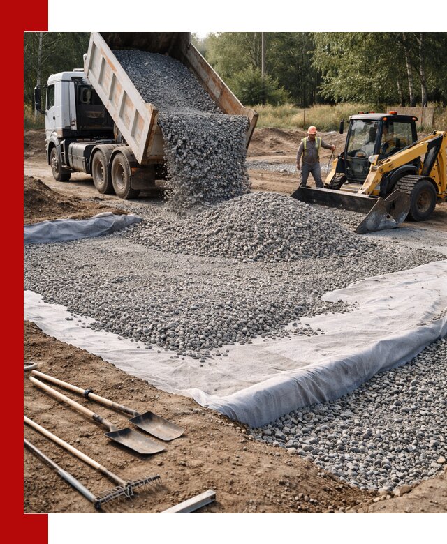 Щебень для фундамента с доставкой в Карабулаке