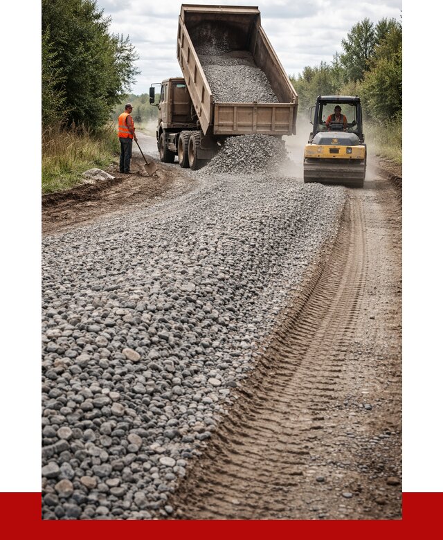 Щебень для отсыпки дороги в Карабулаке от 2789 р. ПРОНЕРУДКрб