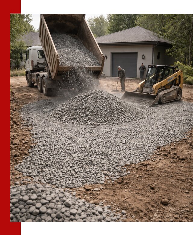 Щебень для парковки в Карабулаке: доставка и укладка качественного материала