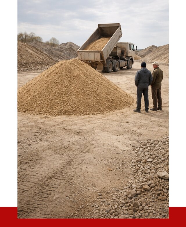 Карьерный песок крупнозернистый в Карабулаке от 8780 р | ПРОНЕРУДКрб