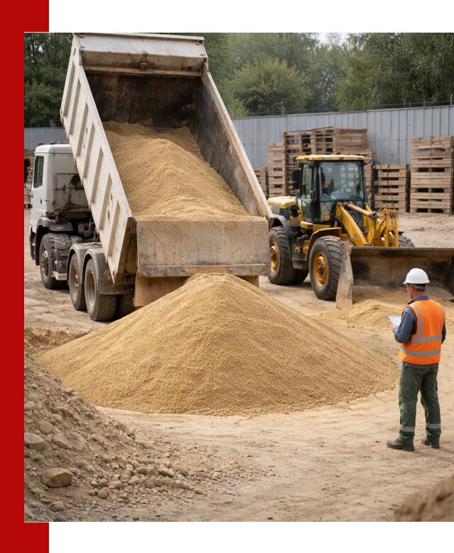Доставка карьерного мелкозернистого песка в Карабулаке