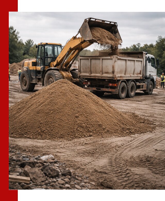 Доставка речного песка навалом в Карабулаке быстро и выгодно