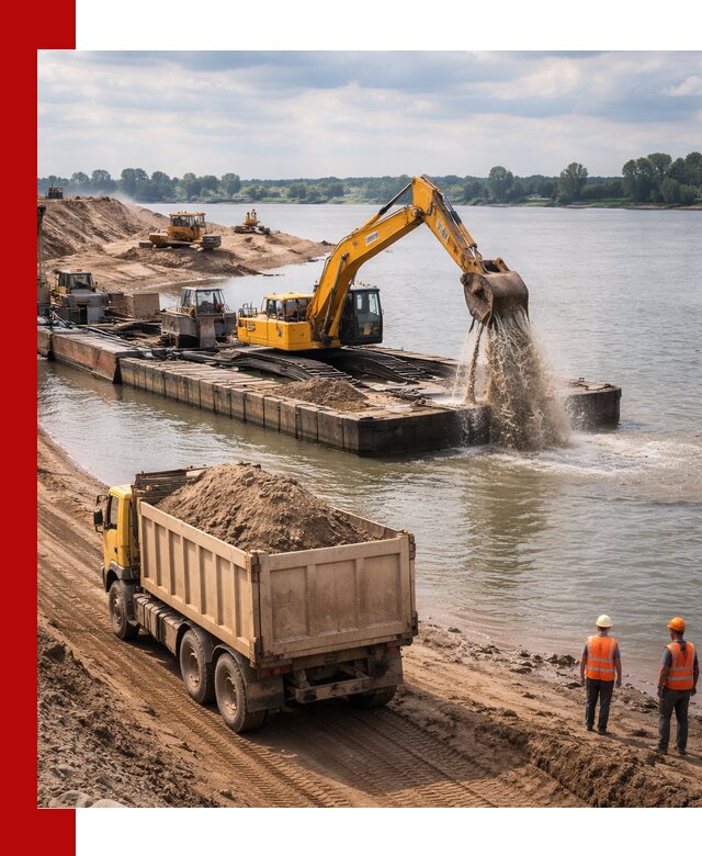 Намывной песок с доставкой в Карабулаке оптом и в розницу