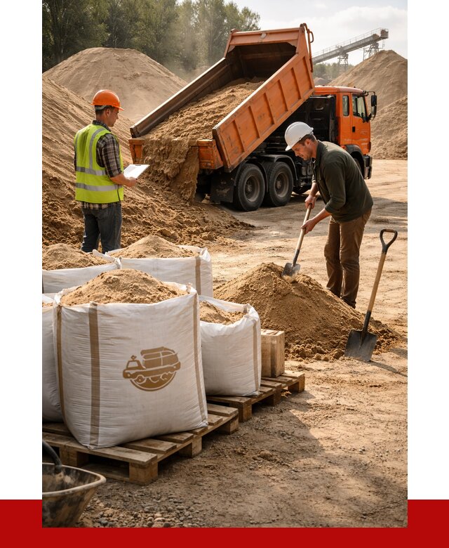 Строительный песок в Карабулаке от 2272 р. с доставкой, ПРОНЕРУДКрб