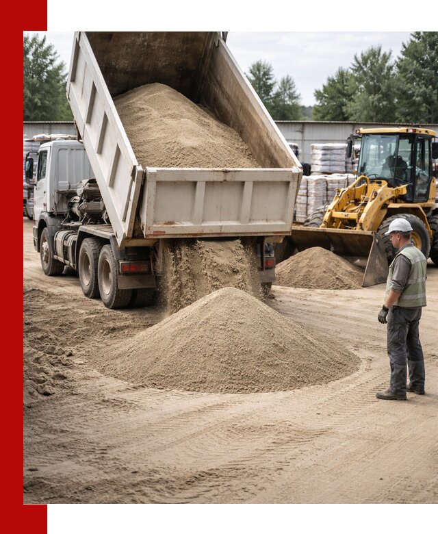 Поставка и доставка песка для бетона в Карабулаке