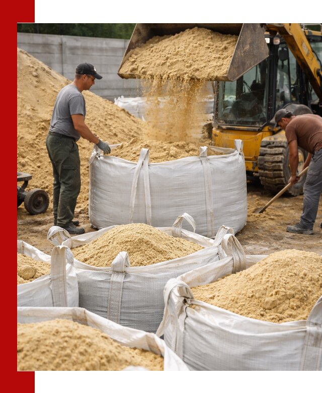 Поставка качественного песка для кладки в Карабулаке
