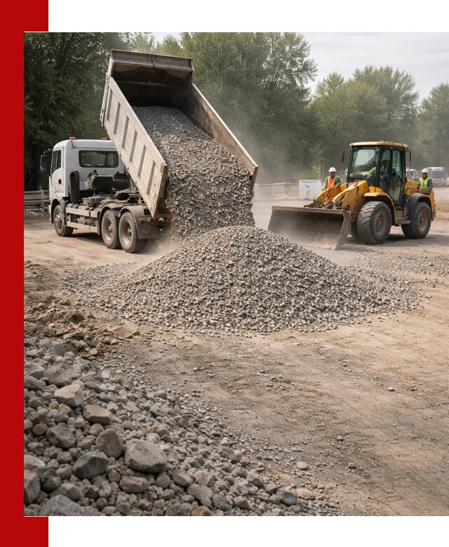 Гравий фракция 5–20 доставка в Карабулаке оптом и в розницу