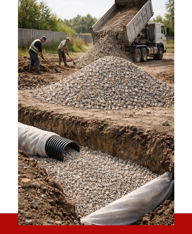 Гравий для дренажа в Карабулаке от 2272 р., доставка ПРОНЕРУДКрб