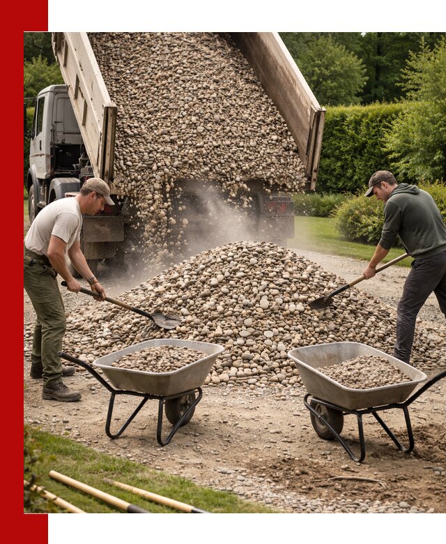 Доставка и продажа декоративной гальки в Карабулаке