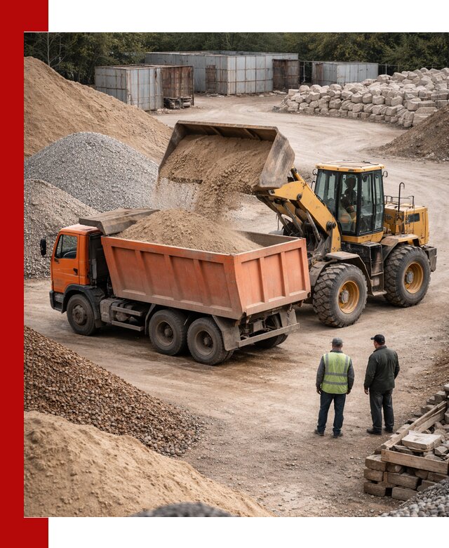 Доставка сыпучих смесей и смесей для стройки в Карабулаке