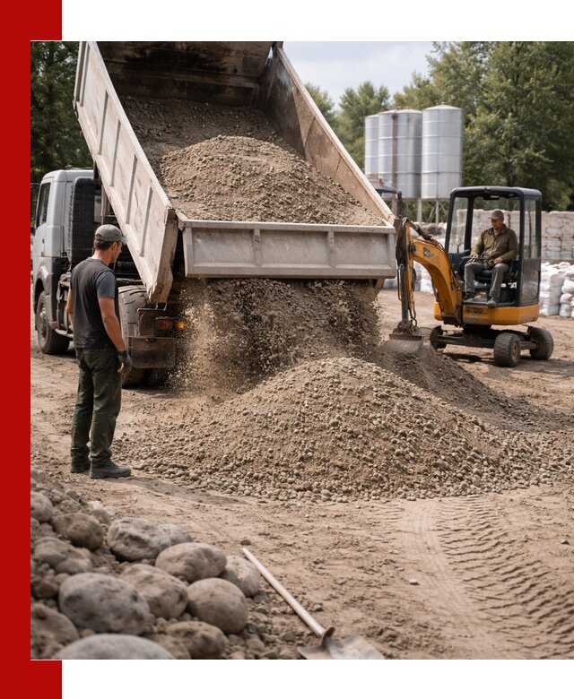 Доставка ПГС С3 в Карабулаке самосвалами и миксерами