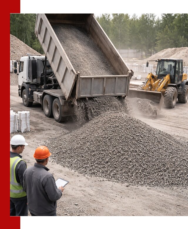 Доставка и продажа гранитного отсева 0-10 в Карабулаке