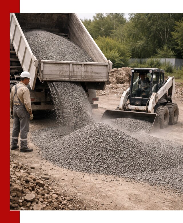 Доставка гравийного отсева 0-5 в Карабулаке оптом и в розницу