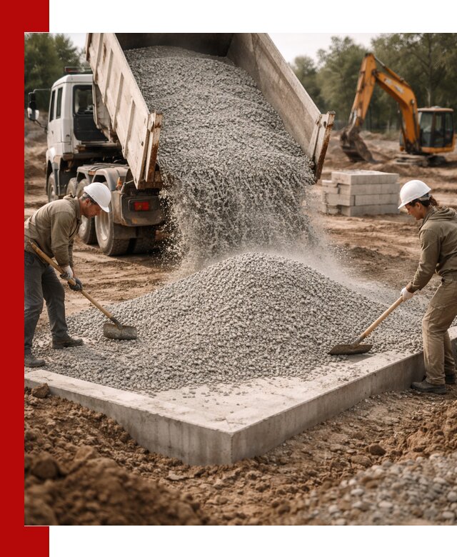 Доставка и продажа отсева для бетона в Карабулаке