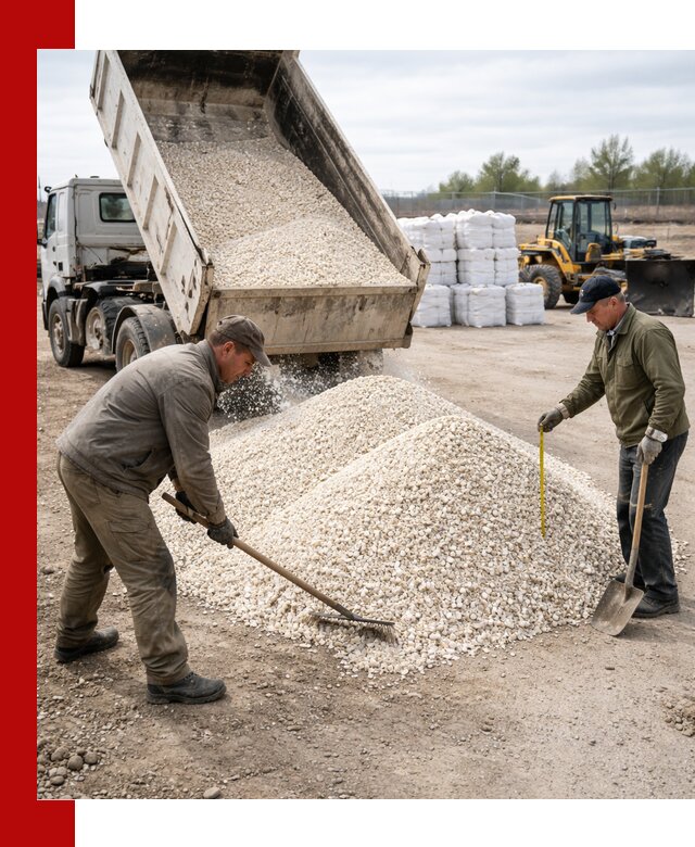 Мраморная крошка с доставкой и разгрузкой в Карабулаке
