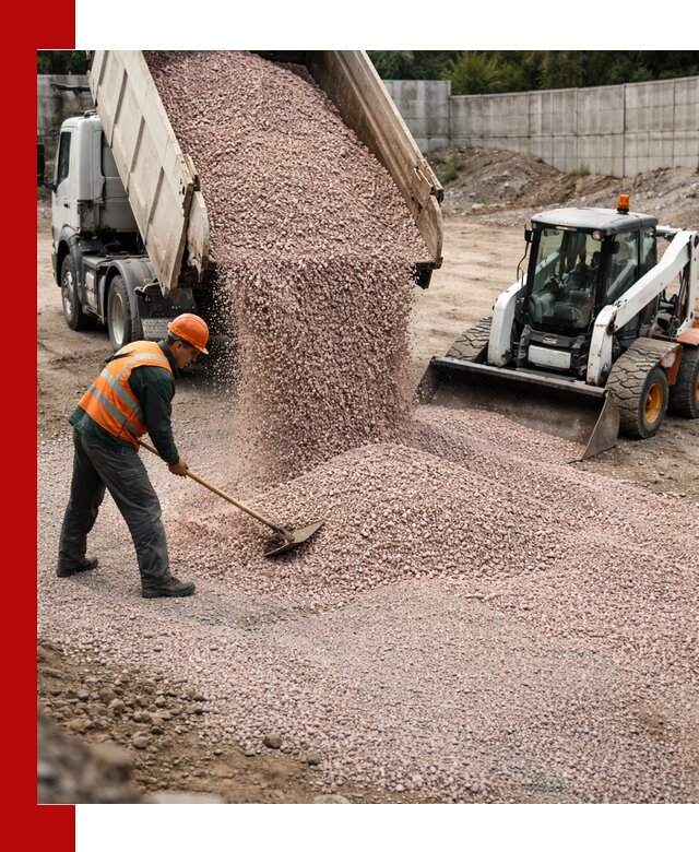 Крошка розовый гранит с доставкой в Карабулаке от производителя