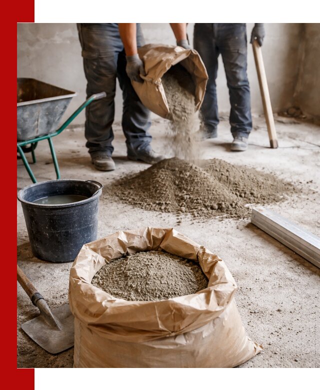 Доставка сухой смеси для стяжки в Карабулаке