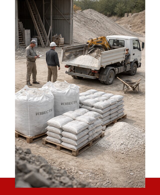 Известь строительная в Карабулаке с доставкой от 4338 р. | ПРОНЕРУДКрб