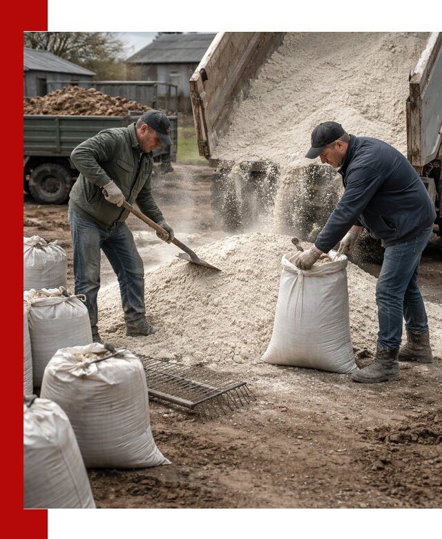 Доставка извести пушонки в Карабулаке оптом и мелким оптом