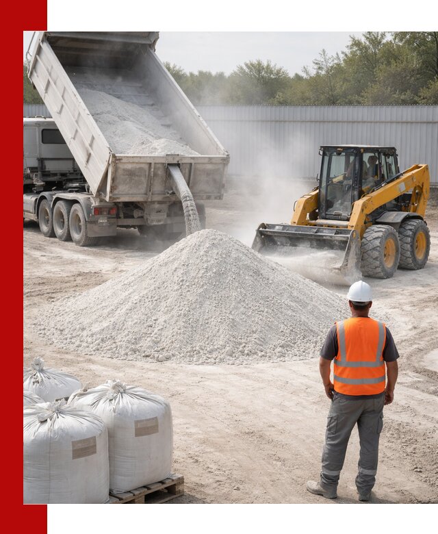 Доставка и продажа известняковой муки в Карабулаке