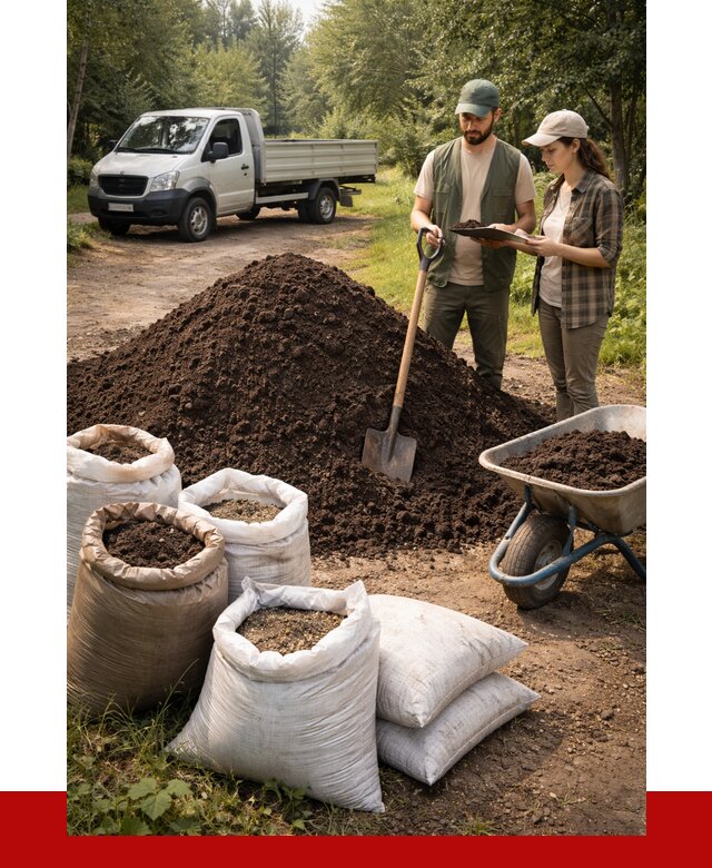 Купить грунт с доставкой в Карабулаке от 4648 р. за м3 | ПРОНЕРУДКрб