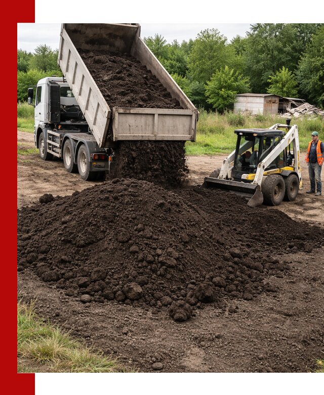 Поставка плодородной земли с доставкой самосвалом в Карабулаке