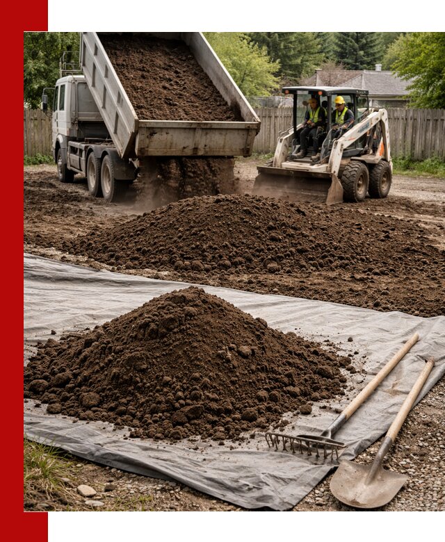 Грунт для отсыпки участка с доставкой в Карабулаке