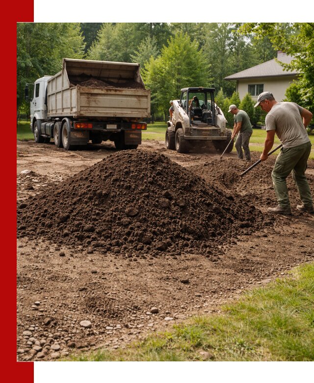 Доставка и укладка грунта для газона в Карабулаке