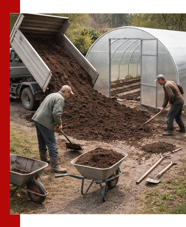 Грунт для теплицы с доставкой в Карабулаке — плодородный субстрат под растения