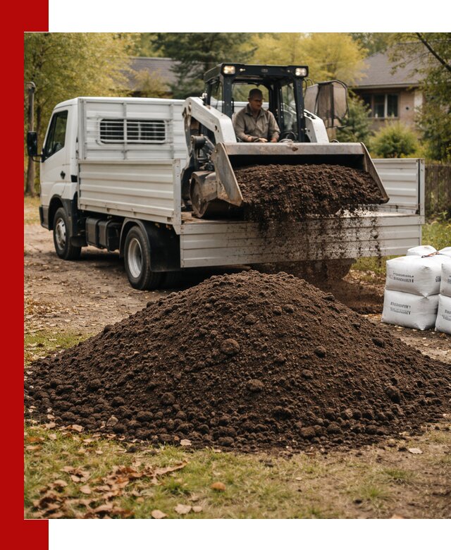 Доставка садовой земли в больших объёмах в Карабулаке
