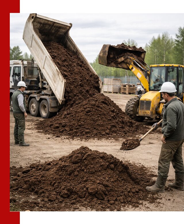 Доставка торфа оптом и в мешках в Карабулаке
