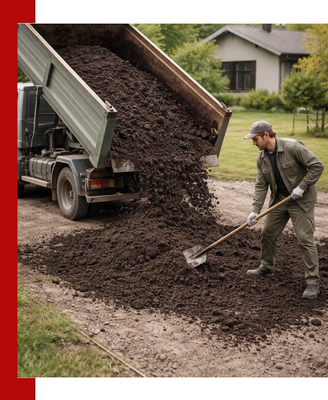 Чернозем для газона с доставкой в Карабулаке быстро и качественно