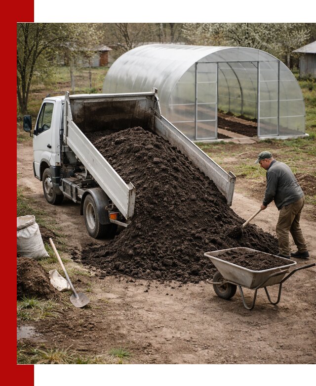 Чернозем для теплицы с доставкой в Карабулаке