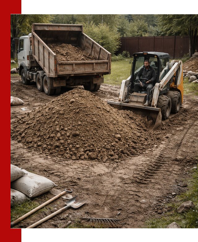 Суглинок для планировки участков в Карабулаке с доставкой и выгрузкой