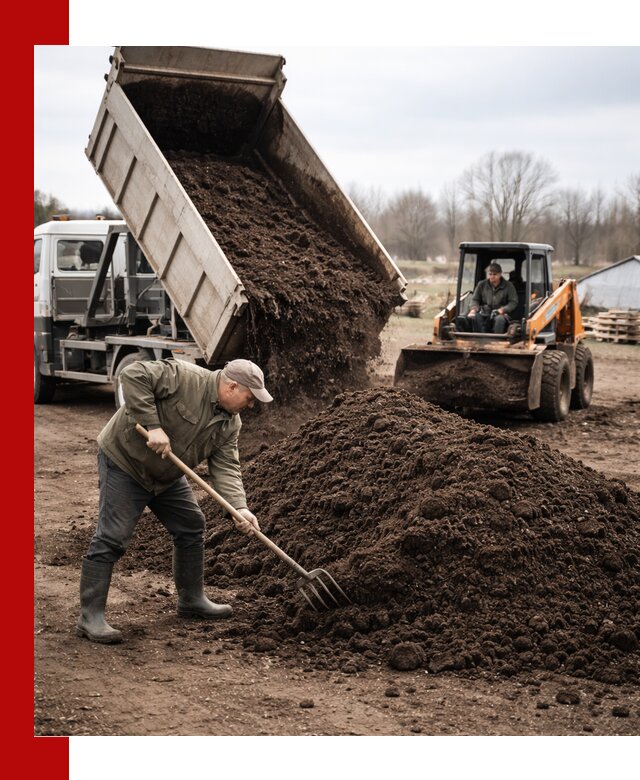 Доставка и продажа перегноя в Карабулаке быстро и дешево